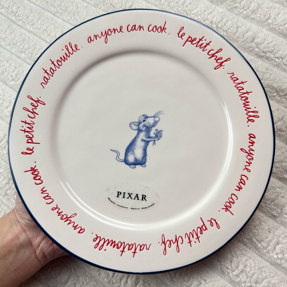Rae Dunn Pixar Ratatouille Remi Plate